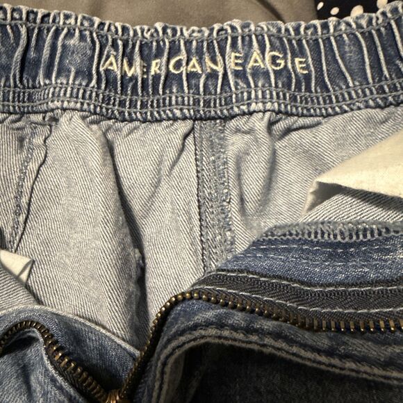 American Eagle Outfitters Women's Size 00 Denim Blue Mini Shorts - Picture 5 of 6